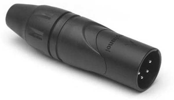 AX4MB, Аудио разъем XLR, 4 контакт(-ов), Штекер, Монтаж на Кабель, Контакты с Покрытием из Серебра