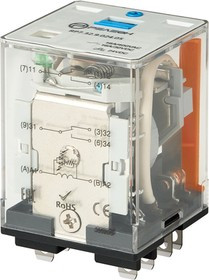 Releon Силовое реле; 2 перекидных контакта 16А (= 24В DC) блокируемая кнопка проверки + светодиод RP732902405