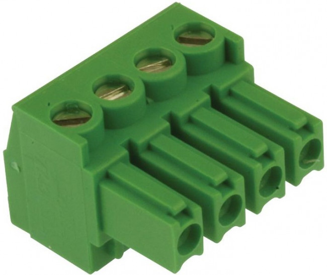 284507-4, Pluggable Terminal Blocks 4 POS TERM-BLOK PLUG