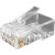 Коннектор Hyperline (PLUG-8P8C-U-C6-100) UTP кат.6 RJ45 прозрачный (упак.:100шт)