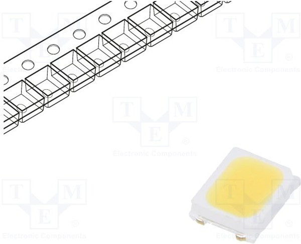 RF-57QI57DS-FD-N-Y, LED; SMD; 5730,PLCC2; white cold; 18?24lm; 95; 120°; 60mA; 2.8?3.4V RF-57QI57DS-FD-N-Y, LED; SMD; 5730,PLCC2; white cold; 18?24lm; 95; 120°; 60mA; 2.8?3.4V