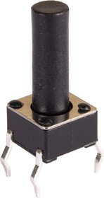 0613HIM-130G-G (TC-A109) ((TS-A6PS-130), Кнопка тактовая h=13мм