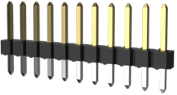 68004-100HLF, Headers &amp; Wire Housings BERGSTRIP 100CC DR STRAIGHT