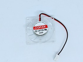 Вентилятор COFAN F-4008H05B/F4008H05B 5V DC 0.28A 40x08 2pin прозрачный пластик/черный пластик