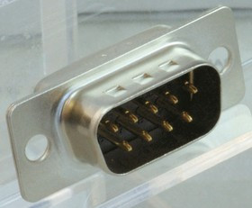 DE-9PF-N, 9 Way Cable Mount D-sub Connector Plug