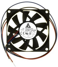 AFB0712HHB-F00, AXIAL FAN, 70MM, 12V, 37.54CFM, 38.5DBA