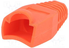 RJ45B/RED, Корпус вилки RJ45, 6,5мм, Цвет: красный