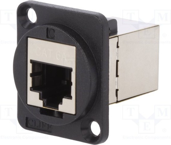 CP30225S, Адаптер в линию, Cat6a, RJ45, RJ45, Переходник, Встраиваемый в Линию, FT, Гнездо, 8 вывод(-ов)