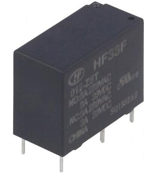 HF33F/012-ZST, Реле 1 переключ. 12VDC, 3A/250VAC SPDT