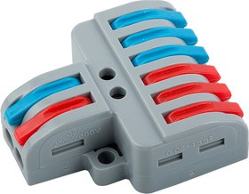 General Клемма универсальная монтажная разветвительная 2х6 проводов 40шт 800496 GTER7-26