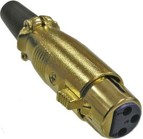 JD-392, Разъём микрофонный XLR , гнездо 3-х полюсное