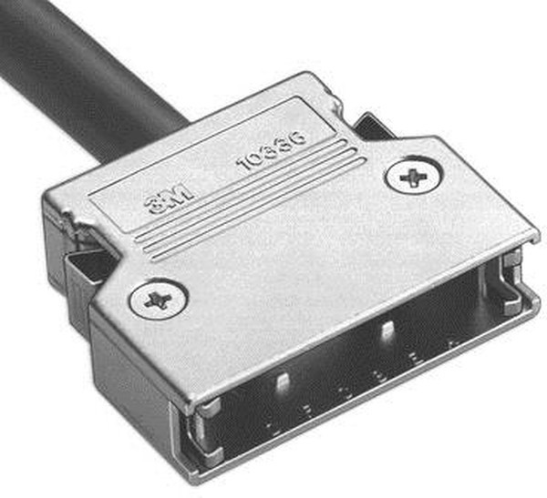 10326-C200-00, Корпус разъема, Junction Backshell, Штекерными разъемами Mini D Ribbon 101XX-6000 EC, 180°