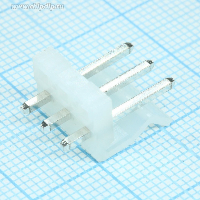PWL- 3 (DS1072-3 M), Вилка на плату 3.96мм 3pin прямая
