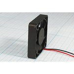 Вентилятор 50x50x10, напряжение 24В, ток 0,08А, выводы 2L, подшипник скольжения, FSY50S24M