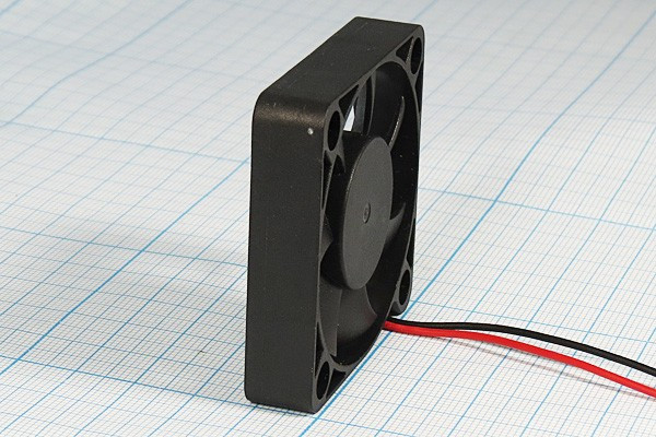 Вентилятор 50x50x10, напряжение 24В, ток 0,08А, выводы 2L, подшипник скольжения, FSY50S24M