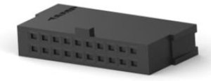 487223-5, Conn Housing RCP 20 POS 2.54mm Crimp ST Cable Mount Black Package