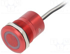 BG-MC25LORRG, Переключатель: емкостный, Пол: 2, SPST-NO, 0,01A/12ВDC, IP68, 20мОм