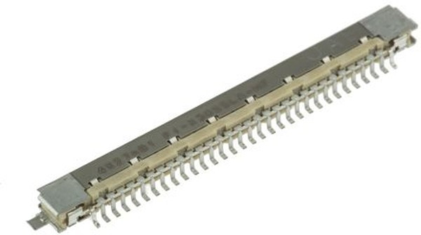 FI-X30SSLA-HF, FI-X Series Right Angle Surface Mount PCB Socket, 30-Contact, 1-Row, 1mm Pitch, Solder Termination