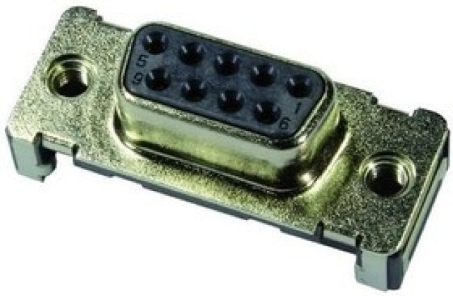 09551156611741, D-Sub Standard Connectors 9p STR FE PL2 pin M3 nut