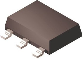 ZVN2106GTA, N-Channel MOSFET, 710 mA, 60 V, 3-Pin SOT-223 Diodes Inc ZVN2106GTA