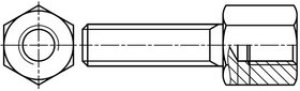 160X10379X, D-Sub Tools &amp; Hardware SCREW LOCK HEX BOLT