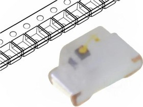 OSY50402C1C, LED; SMD; 0402; yellow; 15?20mcd; 1x0.5x0.4mm; 120°; 1.7?2.3V; 5mA