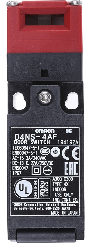 D4NS-4AF, D4NS Series Safety Interlock Switch, 1NC/1NO