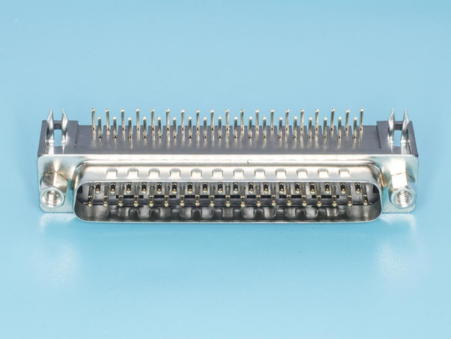 DRB-37MA, вилка D-SUB 37 pin на плату угловая 7.2мм (107-37PCKKB)