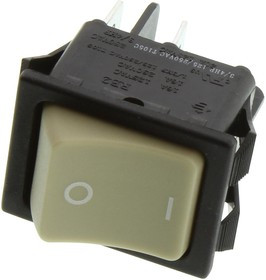 RB242D142R, ROCKER SWITCH, DPST, 20A, 125VAC, PANEL RB242D142R, ROCKER SWITCH, DPST, 20A, 125VAC, PANEL