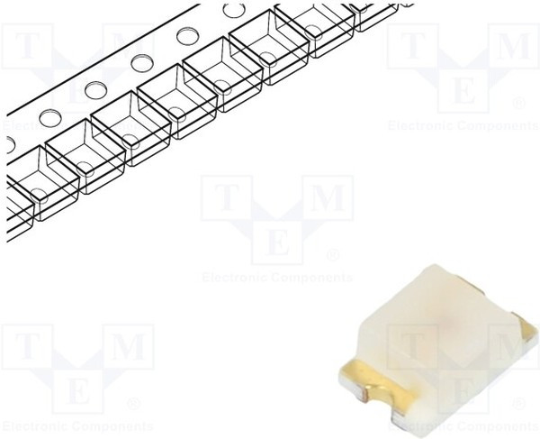 SML-LXT0805GW-TR, LED; SMD; 0805; green; 11mcd; 2x1.25x0.8mm; 140°; 2V; 20mA; ?d: 565nm