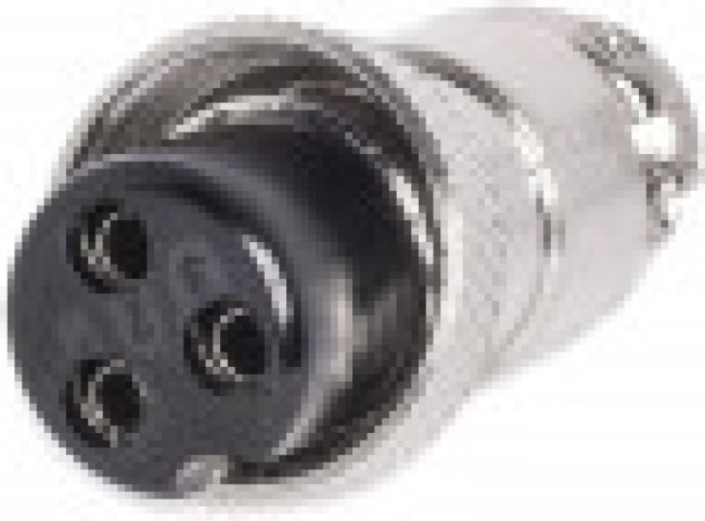 AC-M16-3F, Разъем M16 гнездо на кабель 3 контакта, пайка M5900B