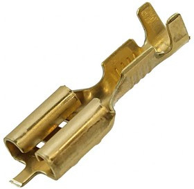 5-160432-3, Контакт обжимной гнездо 6.3*0.8мм (max=7,6мм) 0.50 - 1,0мм2, без покрытия / L=20mm