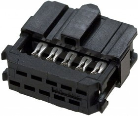 1658621-1, Разъем IDC типа провод-плата, 2.54 мм, 10 контакт(-ов), Гнездо, Серия AMP-LATCH Novo, IDC / IDT