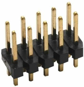 M22-2580305, Headers &amp; Wire Housings 3+3 DIL BOTTOM ENTRY VERT GOLD PIN HEADE