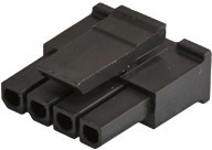 43645-0408, Male Crimp Connector Housing, 3mm Pitch, 4 Way, 1 Row 43645-0408, Male Crimp Connector Housing, 3mm Pitch, 4 Way, 1 Row