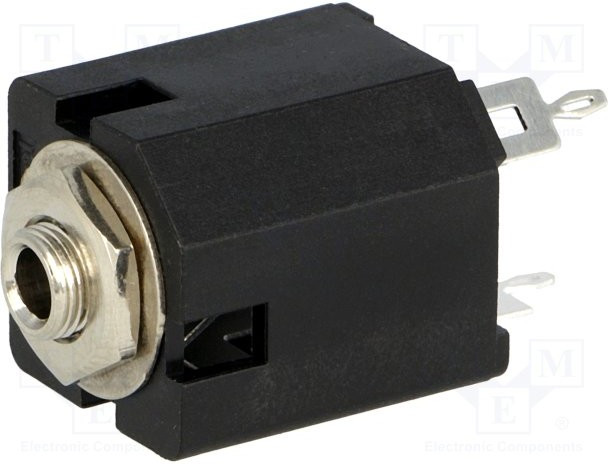 ACJM-MV35-2, Гнездо, Jack 3,5мм, "мама", mono, прямой, на панель, THT ACJM-MV35-2, Гнездо, Jack 3,5мм, "мама", mono, прямой, на панель, THT