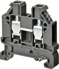 XW5TS60111, Terminal Block, Screw, 2 Poles, 1kV, 41A, 0.2 ... 10mm², Dark Grey