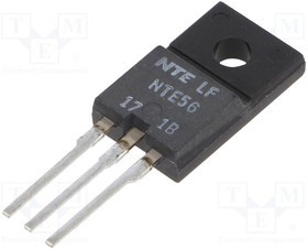 NTE56, Транзистор: NPN, биполярный, 80В, 3А, 25Вт, TO220FP
