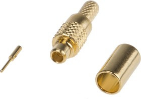 MMCX1121A13G550, Вилка, ммCX, "папа", прямой, 50Ом, обжим, на прово