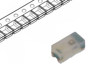 HSMC-C280, LED; SMD; 0402; red; 28.5?90mcd; 1x0.5x0.4mm; 130°; 1.9?2.4V; 20mA