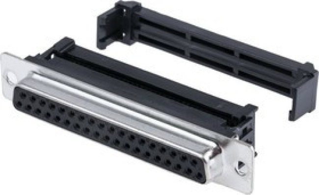 37 Way Cable Mount D-sub Connector Socket, 2.77mm Pitch