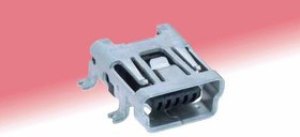UX60SC-MB-5ST, USB Connectors MINI B RECEPT RA SMT BTTM MNT