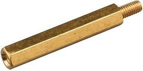 PCHSN-25, Стойка для печатных плат, шестигр., латунь, М3, 25мм