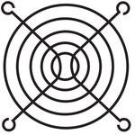 055018, Защитная решетка вентилятора, решетка, NMB 3100 Series Axial Fans, 80 мм, 71.5 мм, Сталь 055018, Защитная решетка вентилятора, решетка, NMB 3100 Series Axial Fans, 80 мм, 71.5 мм, Сталь