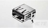 1-292303-1, USB Connectors USB A RCPT Flag Type DIP 30u
