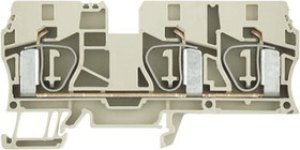 1767690000, Z Series Beige Feed Through Terminal Block, Single-Level, Clamp Termination