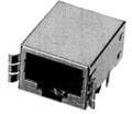 1116503-2, Modular Connectors / Ethernet Connectors 1X1 8/8 R/A