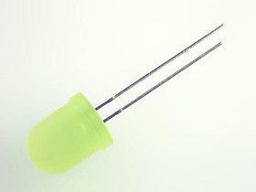 L-813YD, Светодиод 10мм/желтый/ 588нм/20-50мкд/60°