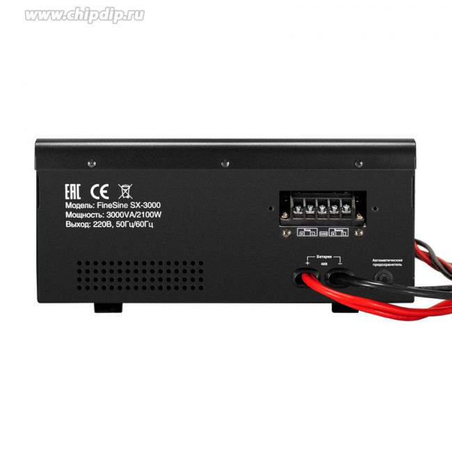 EX296649RUS, Комплект ИБП EX296003RUS + батарея 120Aч EX285657RUS 4шт (инвертор, синус, для котла, настенный) ExeGate FineSine SX-3000.LCD.A