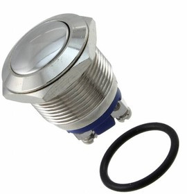 PV1S640NN, Pushbutton Switches 0-2A 48VDC Off (On) 19mm Domed 1 Pole